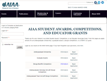 Tablet Screenshot of aiaa-awards.org